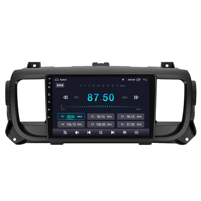 RoverOne Car Stereo Radio Bluetooth CarPlay GPS Navigation for Citroen Jumpy 3 for Peugeot Expert 3 2016 - 2021
