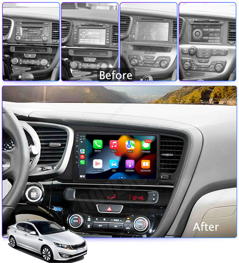 RoverOne Car Stereo Radio Bluetooth CarPlay GPS Navigation for Kia K5 Optima 2011 - 2015