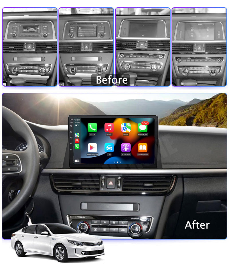 RoverOne Car Stereo Radio Bluetooth CarPlay GPS Navigation for Kia K5 Optima 2016 - 2019