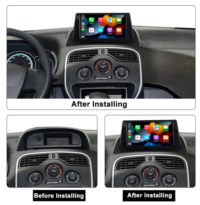 RoverOne Car Stereo Radio Bluetooth CarPlay GPS Navigation for Renault Kangoo 2015 - 2018