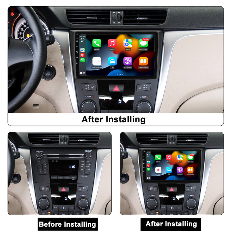 RoverOne Car Stereo Radio Bluetooth CarPlay GPS Navigation for Suzuki Kizashi 2009 - 2015