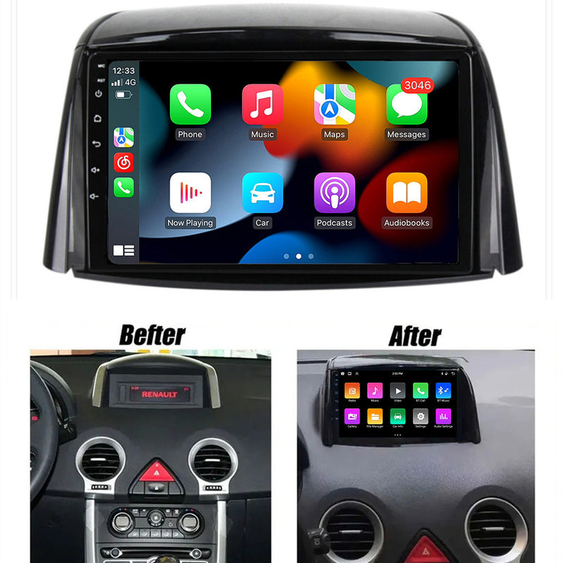 RoverOne Car Stereo Radio Bluetooth CarPlay GPS Navigation for Renault Koleos 2008 - 2016