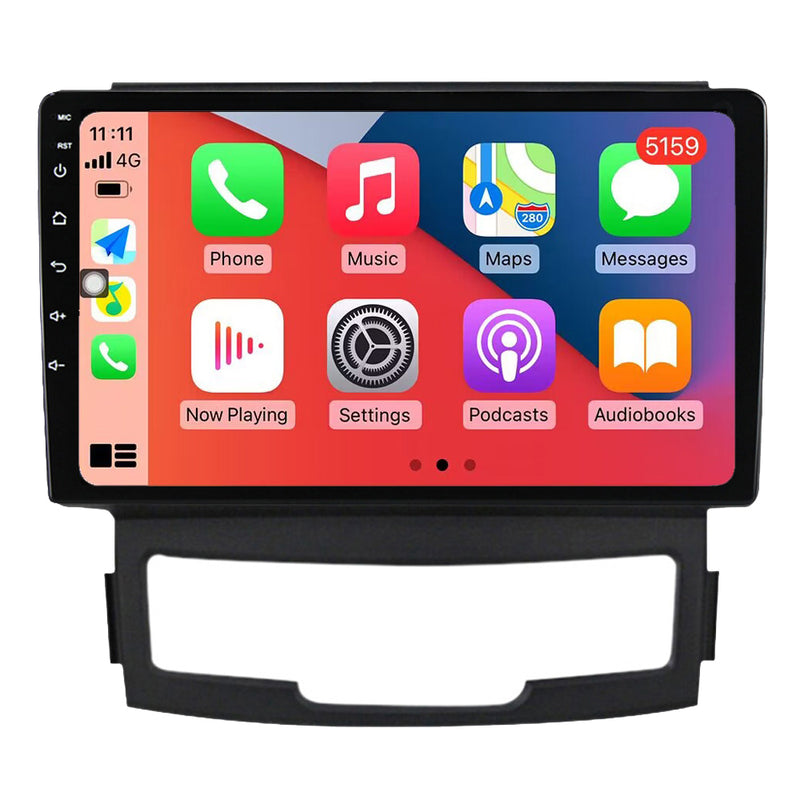 RoverOne Car Stereo Radio Bluetooth CarPlay GPS Navigation for SsangYong Korando 3 Actyon 2 2010 - 2013