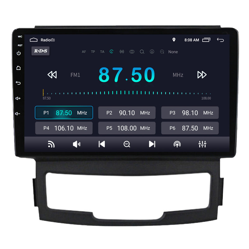 RoverOne Car Stereo Radio Bluetooth CarPlay GPS Navigation for SsangYong Korando 3 Actyon 2 2010 - 2013