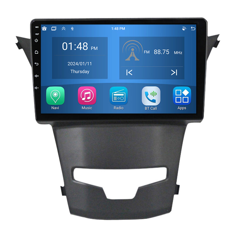 RoverOne Car Stereo Radio Bluetooth CarPlay GPS Navigation for SsangYong Korando 3 Actyon 2 2013 - 2017