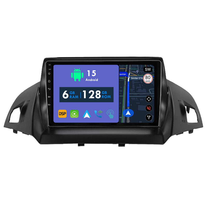 RoverOne Car Stereo Radio Bluetooth CarPlay GPS Navigation for Ford Kuga 2 Escape 3 2012 - 2019