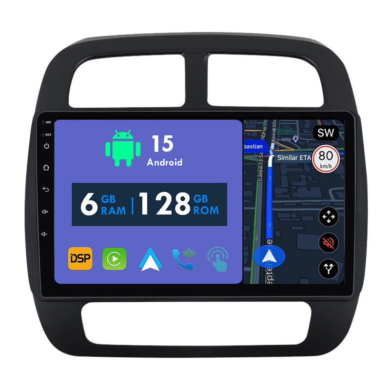 RoverOne Car Stereo Radio Bluetooth CarPlay GPS Navigation for Renault Kwid 2015 - 2019