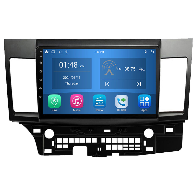 RoverOne Car Stereo Radio Bluetooth CarPlay GPS Navigation for Mitsubishi Lancer 10 CY 2007 - 2012