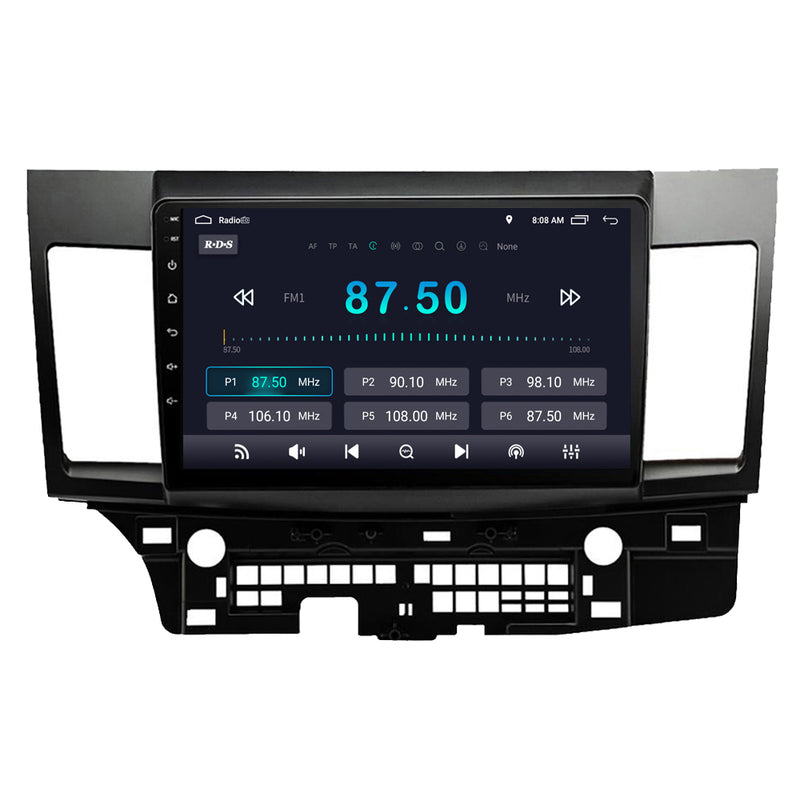 RoverOne Car Stereo Radio Bluetooth CarPlay GPS Navigation for Mitsubishi Lancer 10 CY 2007 - 2012