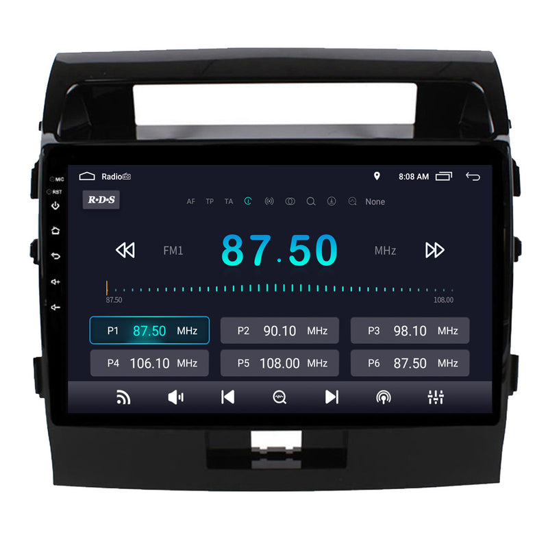 RoverOne Car Stereo Radio Bluetooth CarPlay GPS Navigation for Toyota Land Cruiser 11 200 2007 - 2015