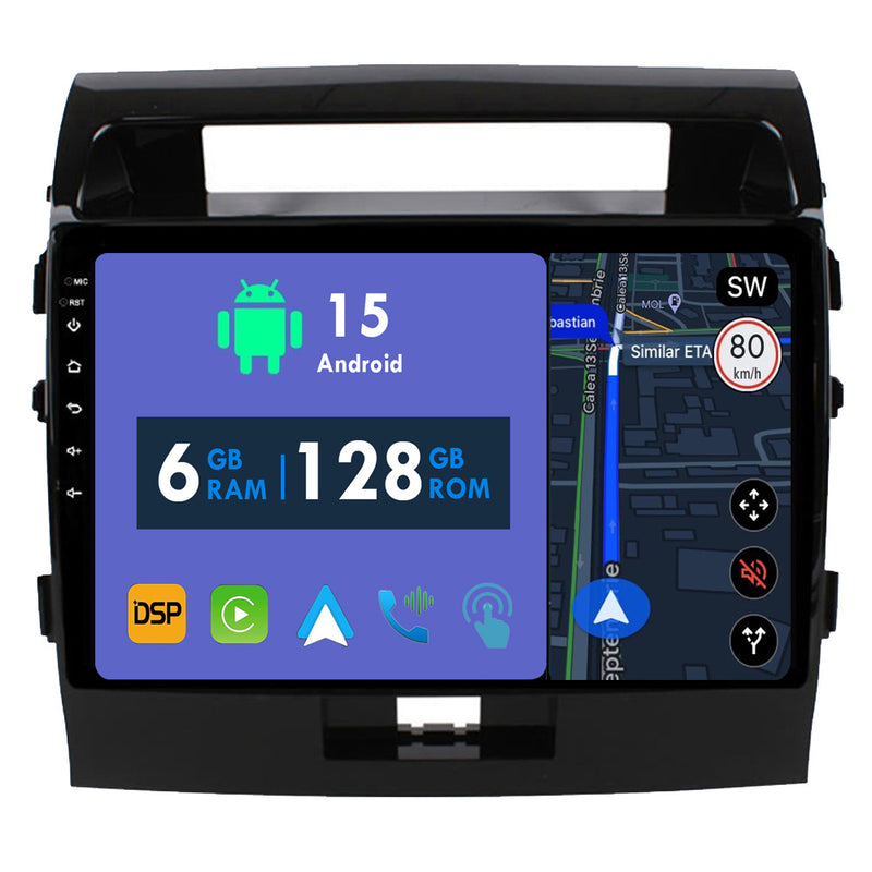 RoverOne Car Stereo Radio Bluetooth CarPlay GPS Navigation for Toyota Land Cruiser 11 200 2007 - 2015