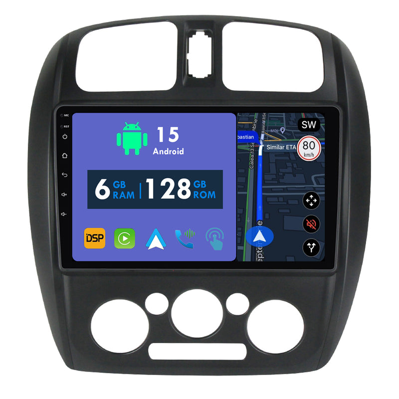 RoverOne Car Stereo Radio Bluetooth CarPlay GPS Navigation for Mazda 323 for Ford laser 2002 - 2008