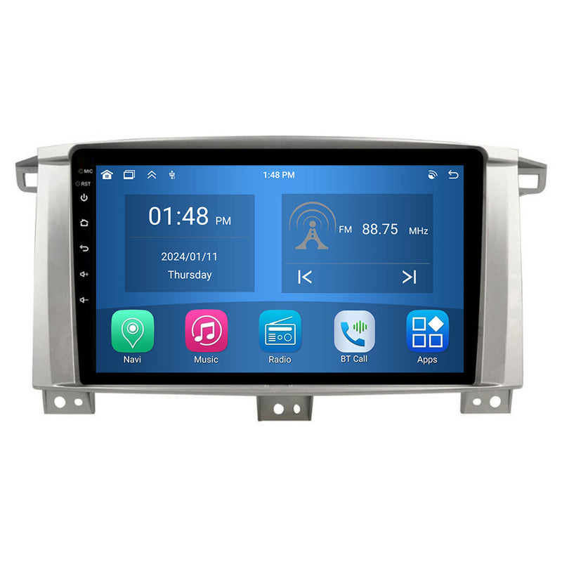 RoverOne Car Stereo Radio Bluetooth CarPlay GPS Navigation for Toyota Land Cruiser LC 100 2002 - 2007