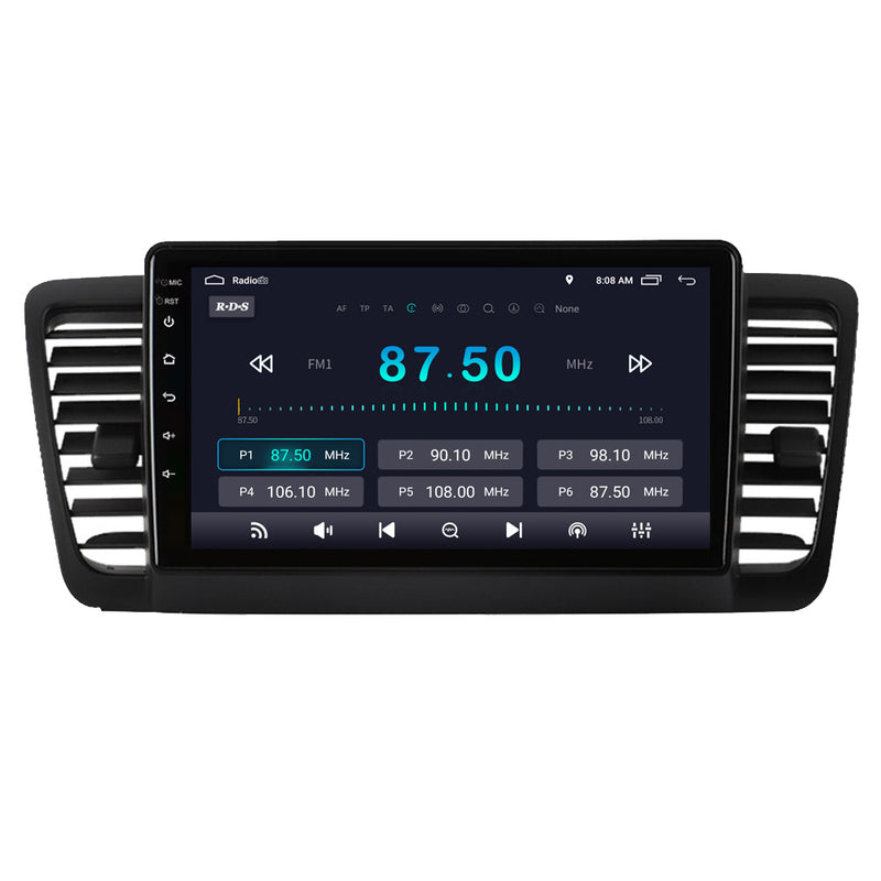 RoverOne Car Stereo Radio Bluetooth CarPlay GPS Navigation for Subaru Outback 3 Legacy 4 2003 - 2009