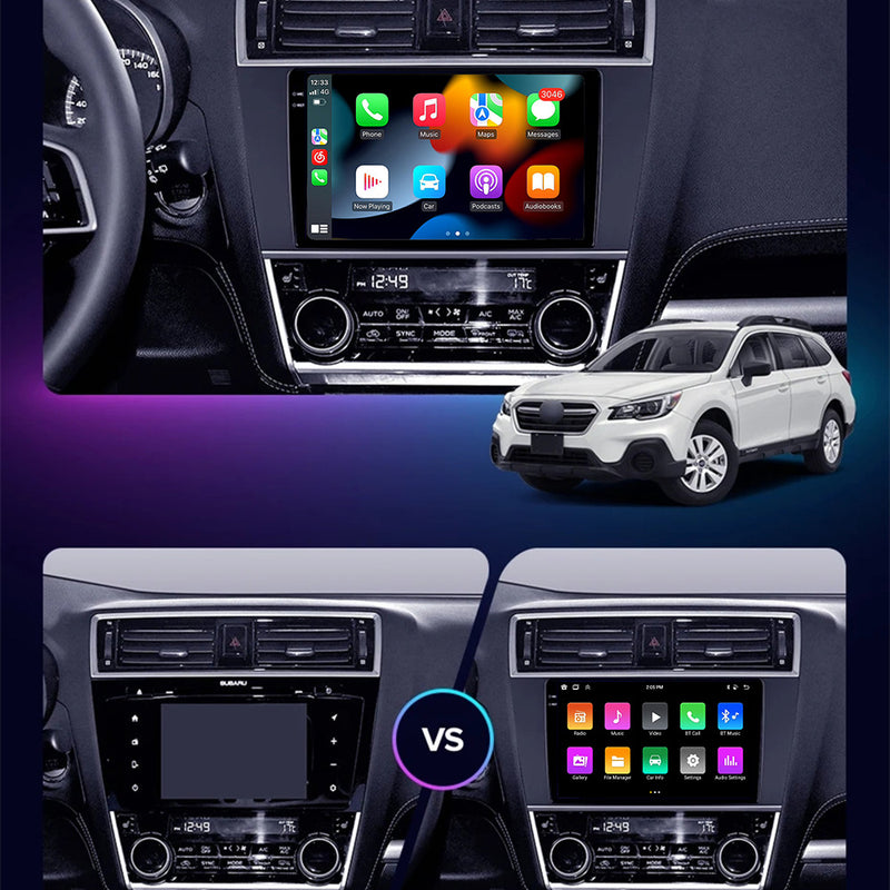 RoverOne Car Stereo Radio Bluetooth CarPlay GPS Navigation for Subaru Outback 5 2014 - 2018 Legacy 6 2014 - 2017