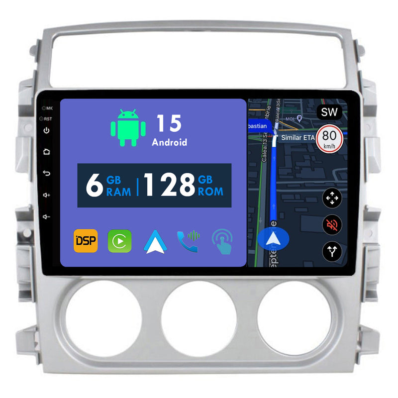 RoverOne Car Stereo Radio Bluetooth CarPlay GPS Navigation for Suzuki Liana 1 2004 - 2008