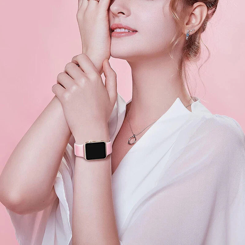 Band Strap For Apple Watch Silicone Band Strap Series Ultra 9 8 7 6 5 4 3 SE 38 40 41 44 49