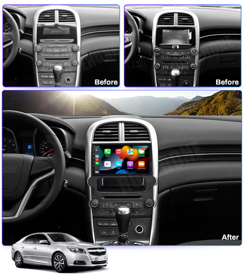 RoverOne Car Stereo Radio Bluetooth CarPlay GPS Navigation for Chevrolet Malibu 8 2012 - 2015
