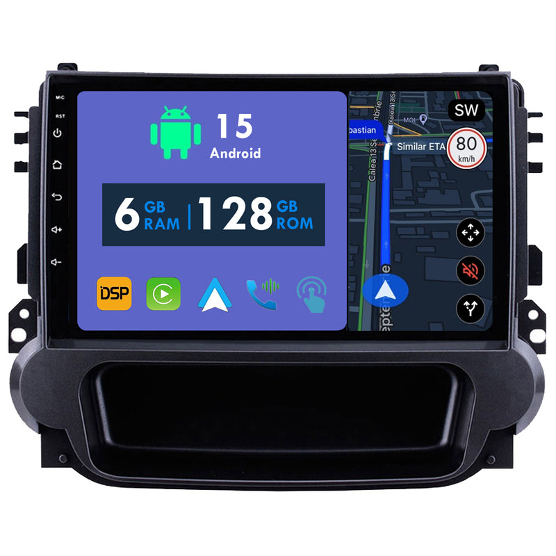 RoverOne Car Stereo Radio Bluetooth CarPlay GPS Navigation for Chevrolet Malibu 8 2012 - 2015