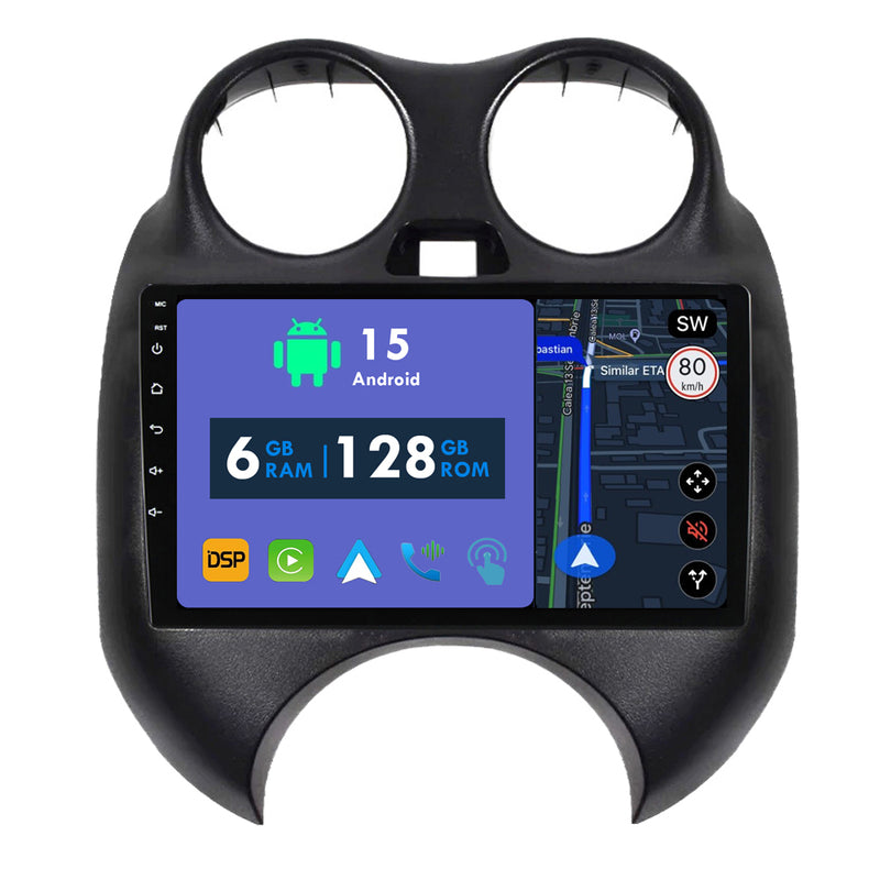 RoverOne Car Stereo Radio Bluetooth CarPlay GPS Navigation for Nissan March K13 2010 - 2013