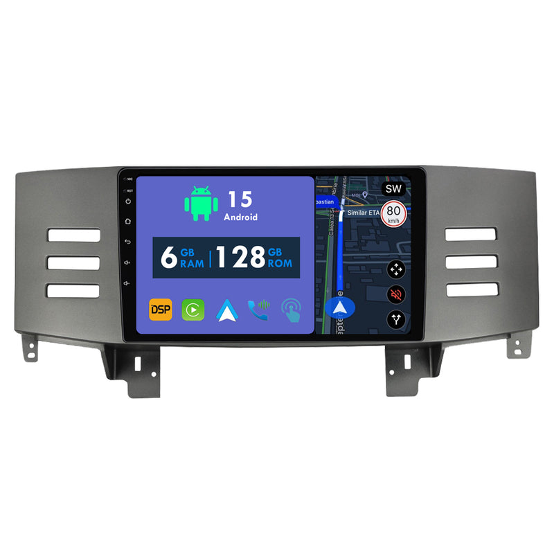 RoverOne Car Stereo Radio Bluetooth CarPlay GPS Navigation for Toyota Mark X 1 X120 2004 - 2009