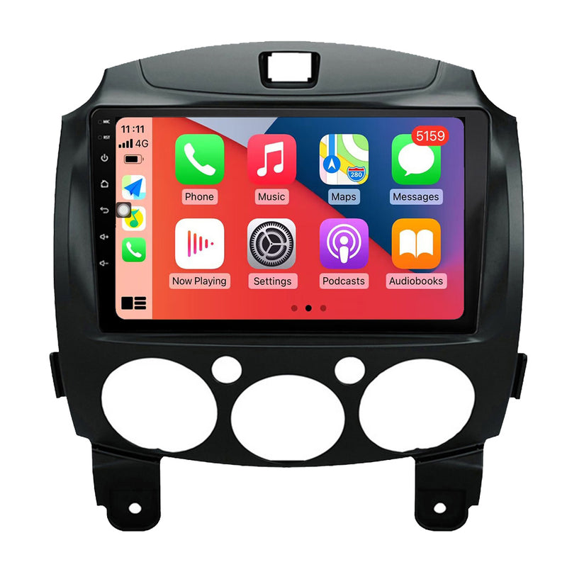 RoverOne Car Stereo Radio Bluetooth CarPlay GPS Navigation for Mazda 2 Mazda2 DE 2007 - 2014