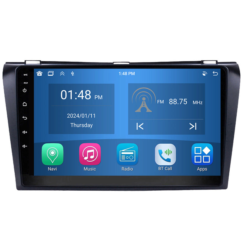 RoverOne Car Stereo Radio Bluetooth CarPlay GPS Navigation for Mazda 3 Mazda3 BK 2003 - 2009