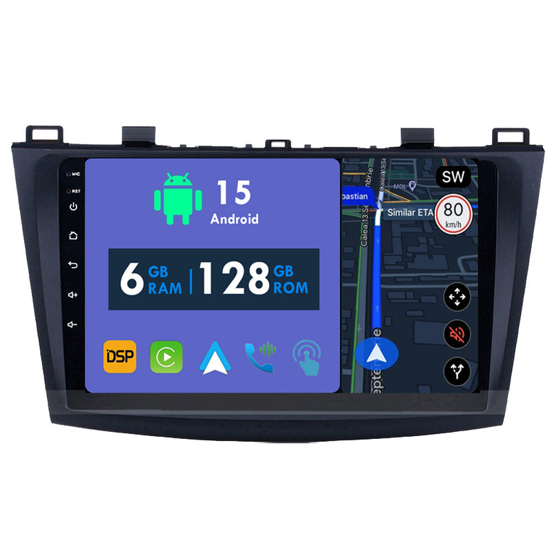 RoverOne Car Stereo Radio Bluetooth CarPlay GPS Navigation for Mazda 3 Mazda3 BL 2010 - 2013