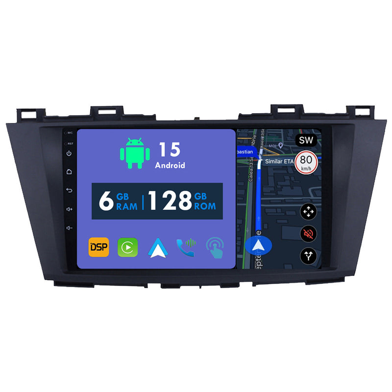 RoverOne Car Stereo Radio Bluetooth CarPlay GPS Navigation for Mazda 5 3 CW 2010 - 2015