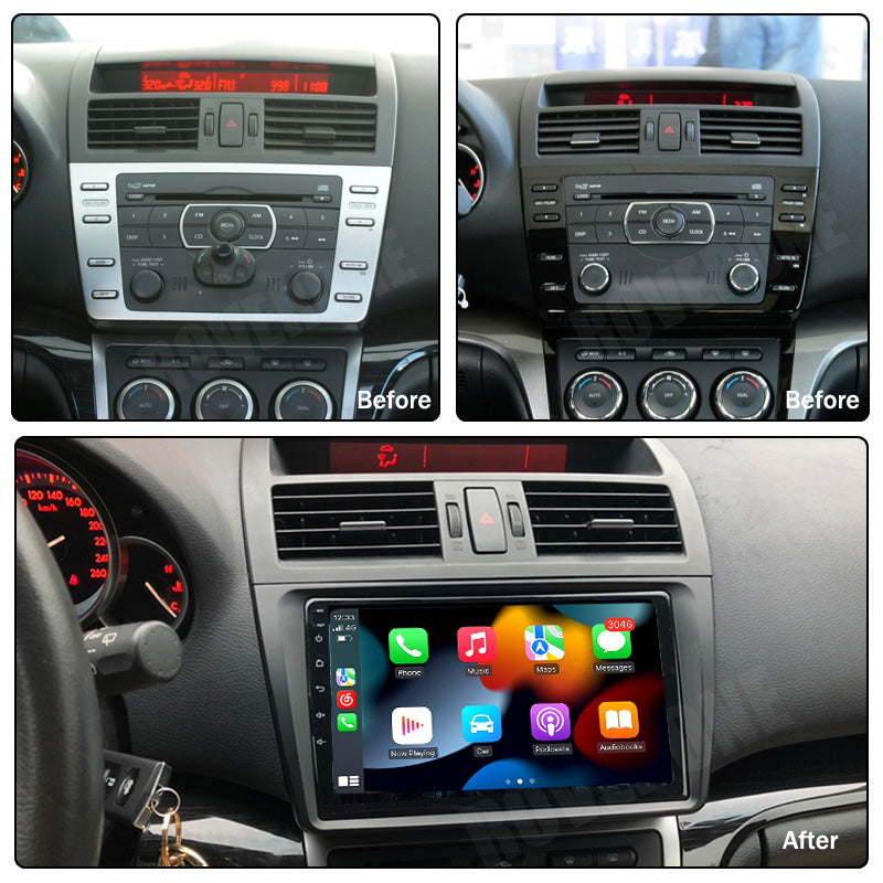 RoverOne Car Stereo Radio Bluetooth CarPlay GPS Navigation for Mazda 6 II GH 2007 - 2012