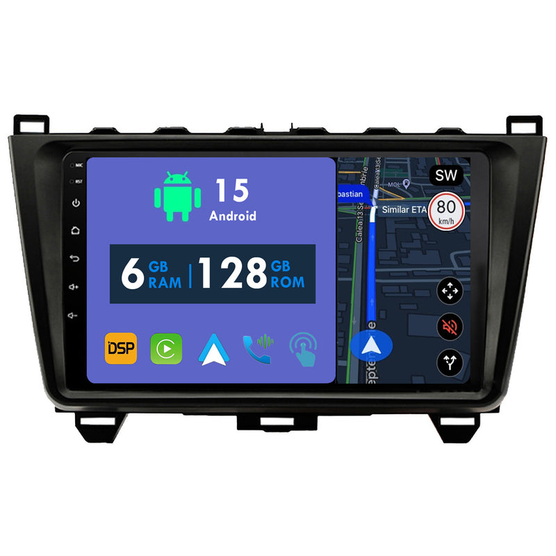 RoverOne Car Stereo Radio Bluetooth CarPlay GPS Navigation for Mazda 6 II GH 2007 - 2012
