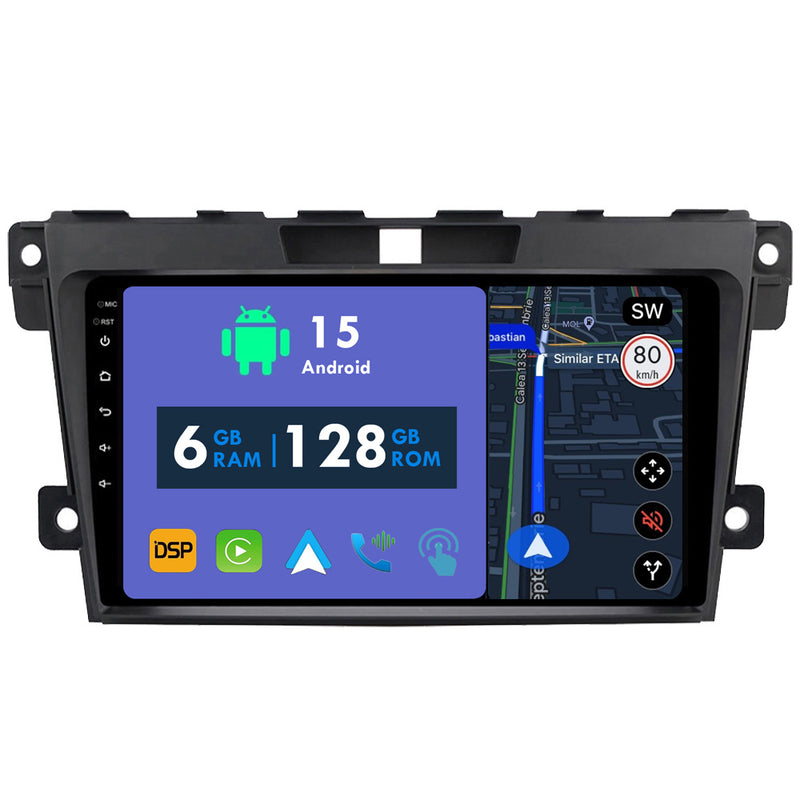 RoverOne Car Stereo Radio Bluetooth CarPlay GPS Navigation for Mazda CX7 CX-7 CX 7 ER 2008 - 2015