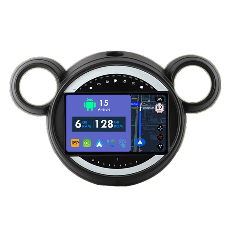RoverOne Car Stereo Radio Bluetooth CarPlay GPS Navigation for BMW Mini Cooper 2010 - 2016