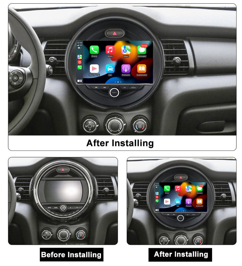 RoverOne Car Stereo Radio Bluetooth CarPlay GPS Navigation for BMW Mini Cooper 2014 - 2020