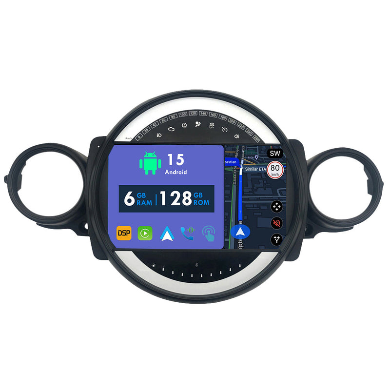RoverOne Car Stereo Radio Bluetooth CarPlay GPS Navigation for BMW MINI Cooper R56 R60 2007 - 2014