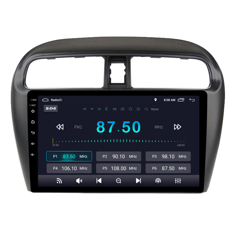 RoverOne Car Stereo Radio Bluetooth CarPlay GPS Navigation for Mitsubishi Mirage 6 2012 - 2018