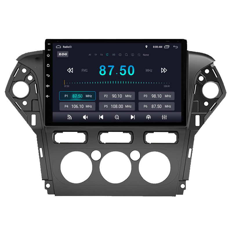 RoverOne Car Stereo Radio Bluetooth CarPlay GPS Navigation for Ford Mondeo Fusion 4 2006 - 2010