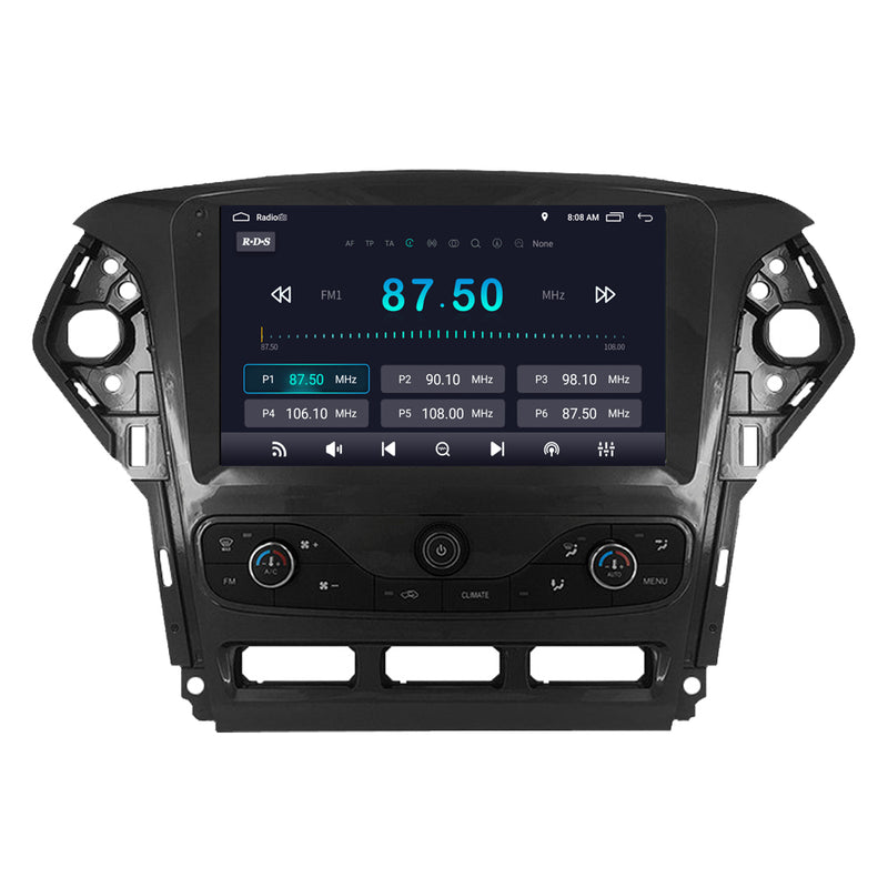 RoverOne Car Stereo Radio Bluetooth CarPlay GPS Navigation for Ford Mondeo Fusion 2010 - 2014