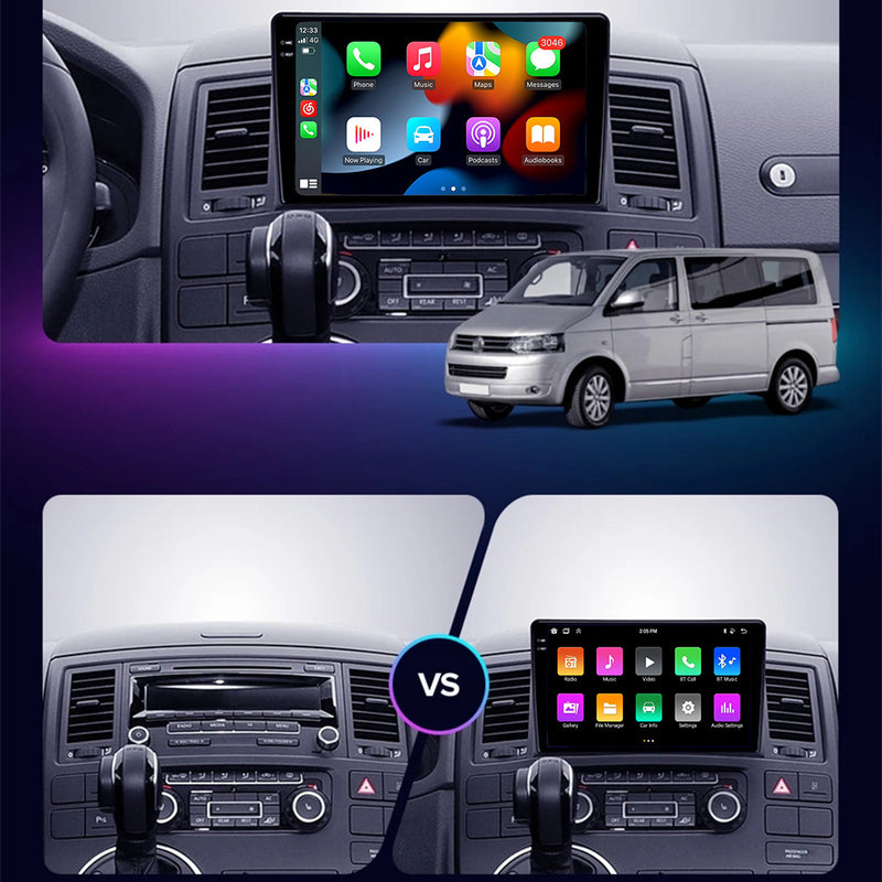 RoverOne Car Stereo Radio Bluetooth CarPlay GPS Navigation for Volkswagen Multivan T5 2003 - 2015