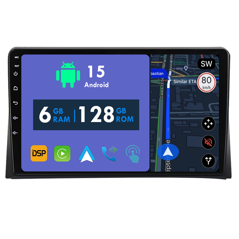 RoverOne Car Stereo Radio Bluetooth CarPlay GPS Navigation for Volkswagen Multivan T5 2003 - 2015