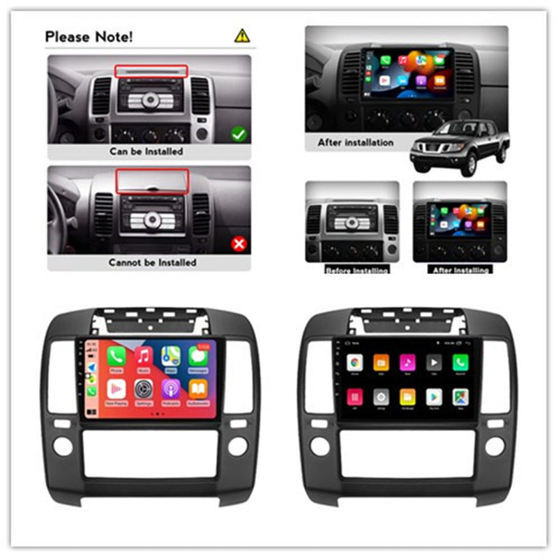 RoverOne Car Stereo Radio Bluetooth CarPlay GPS Navigation for Nissan Navara 3 D40 2004 - 2010