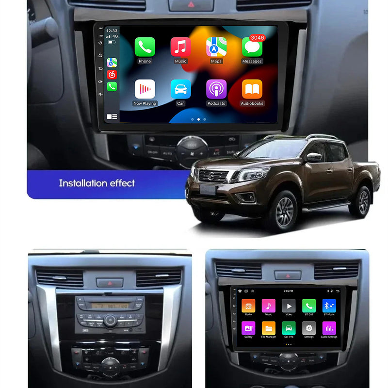 RoverOne Car Stereo Radio Bluetooth CarPlay GPS Navigation for Nissan Navara NP300 2011 - 2016