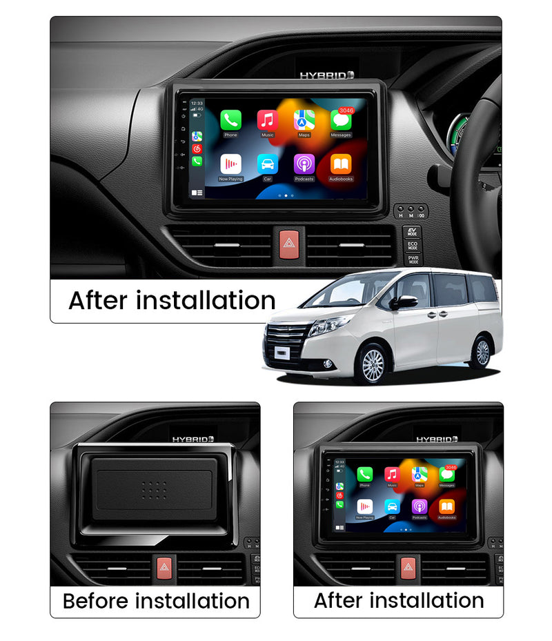 RoverOne Car Stereo Radio Bluetooth CarPlay GPS Navigation for Toyota Noah Voxy R80 2014 - 2021