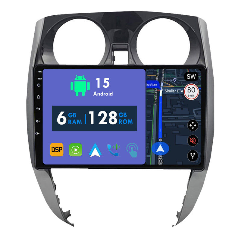 RoverOne Car Stereo Radio Bluetooth CarPlay GPS Navigation for Nissan Note 2 E12 2012 - 2021