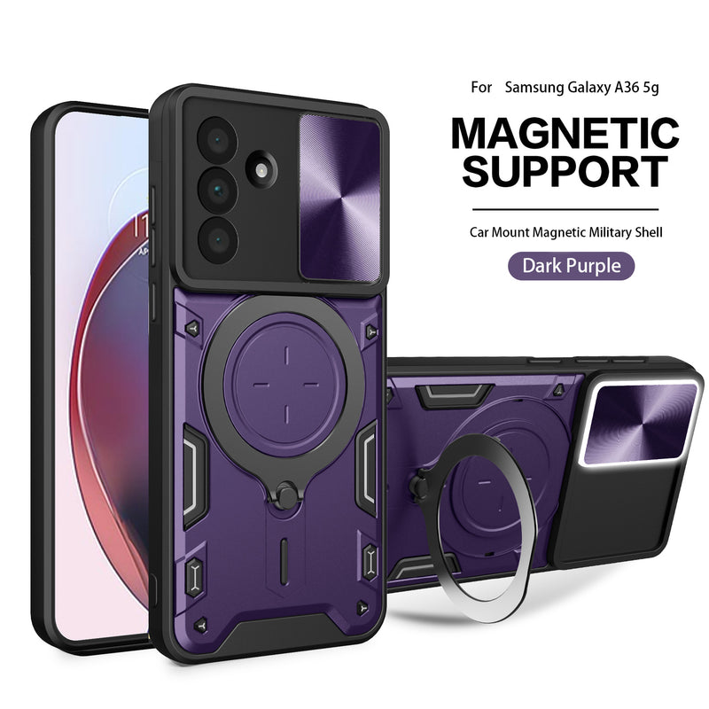 Samsung Galaxy A17 Phone Case Magnetic Suction  Sliding Window Anti Fall Protective Cover