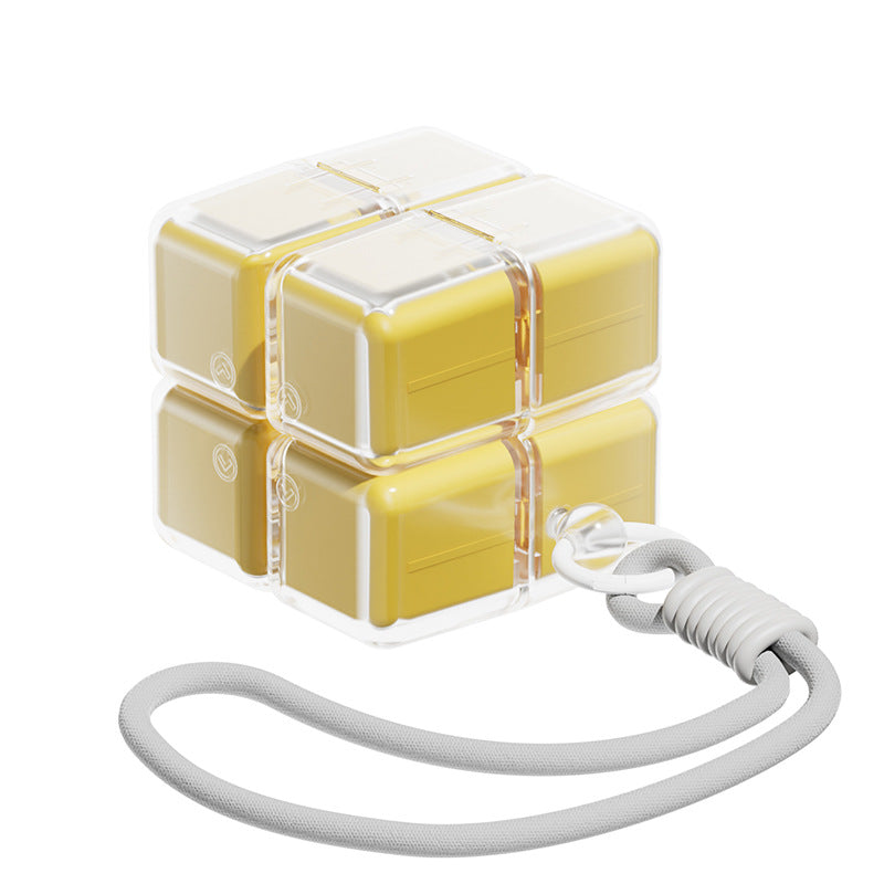 Rubik's Cube Portable Packaging Storage Box, 7-Day Weekly Portable Medication Storage Box