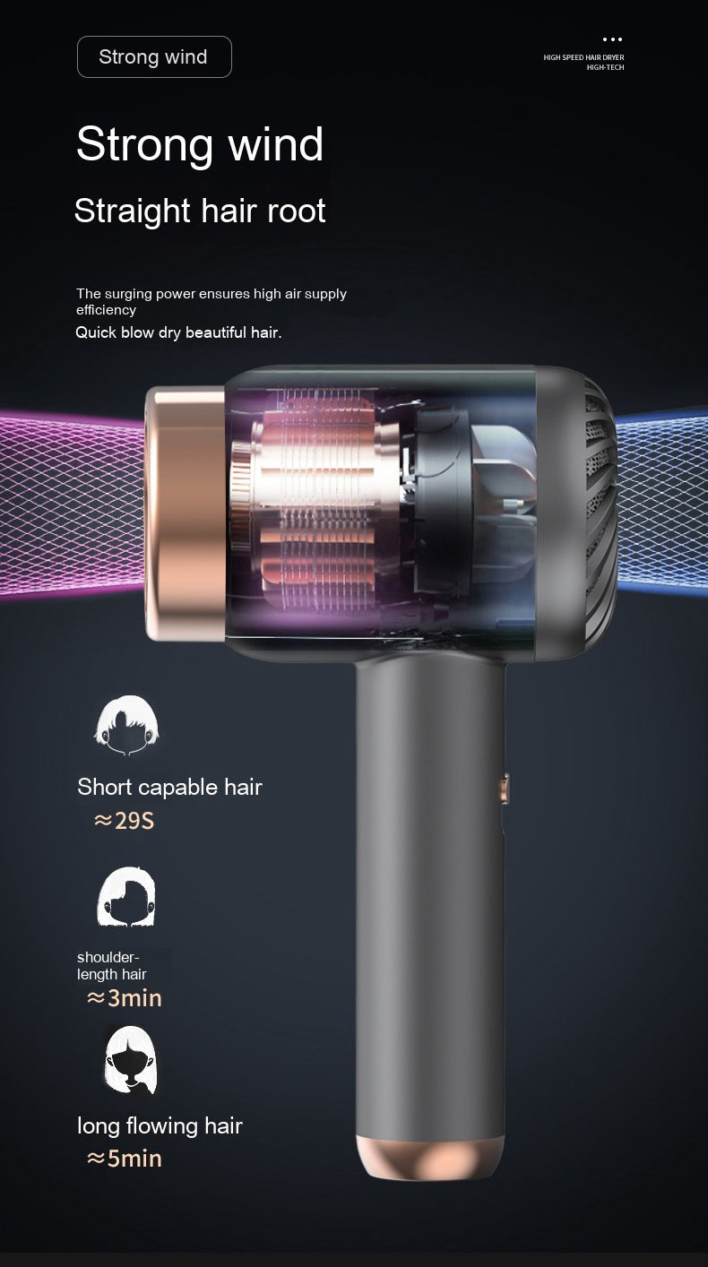 26000RPM Cordless Hair Dryer, Negative Ions,