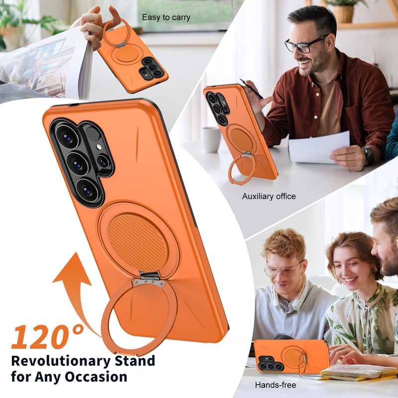 Super Magnetic PC TPU Anti Drop And Shockproof Protective Case For Samsung Galaxy S26 Ultra Plus Phone Holder