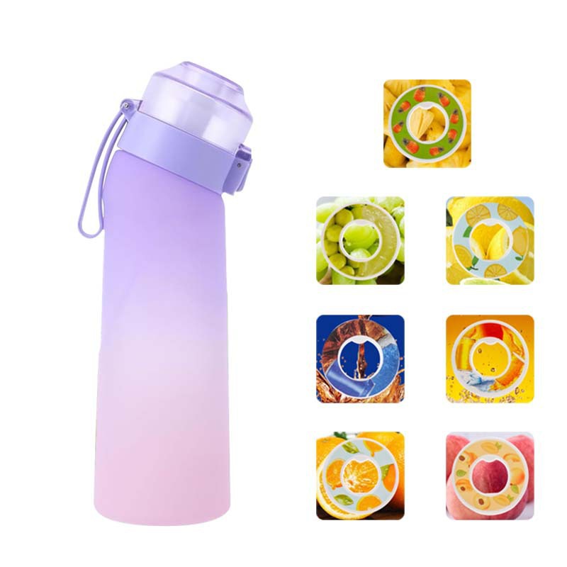 Fruit flavor, creative straw, playful water cup, heat-resistant fragrance cup 650ml