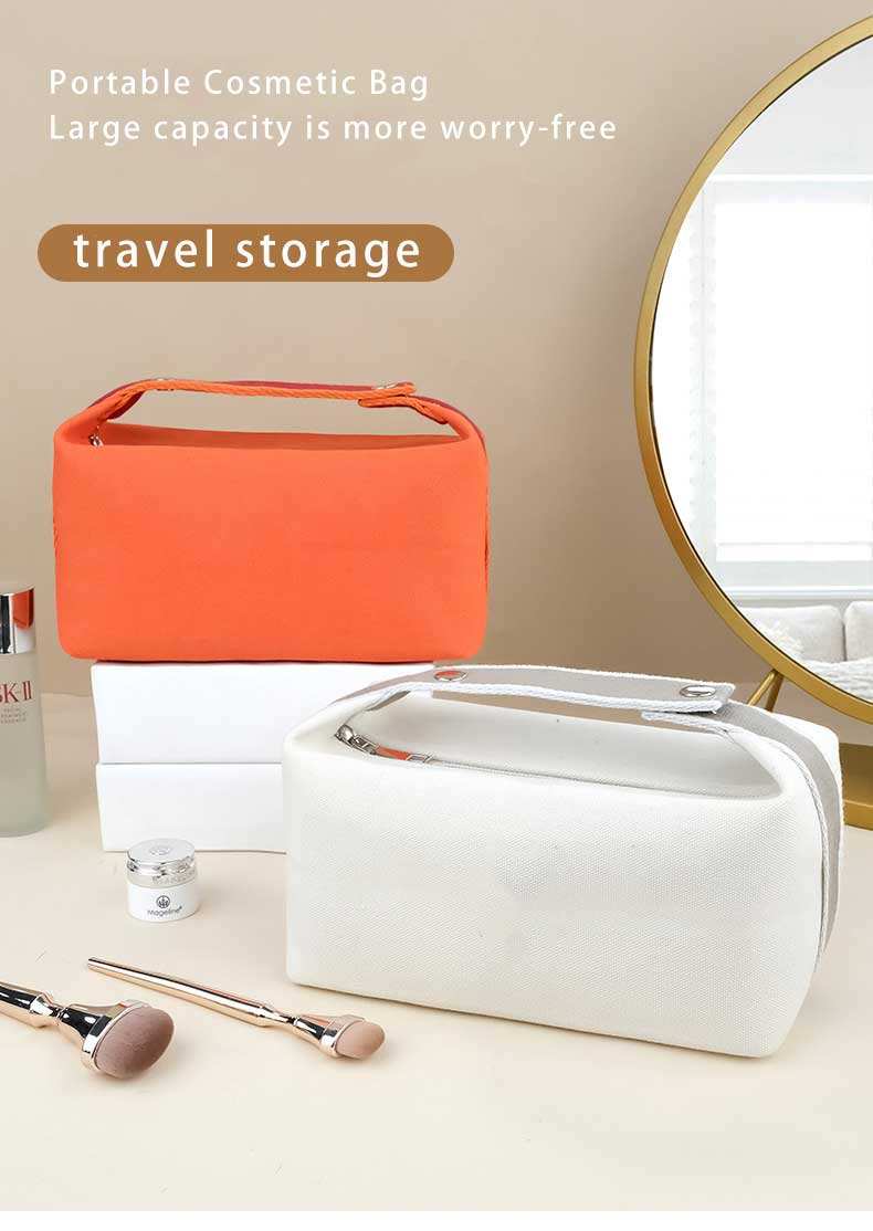 Canvas Cosmetic Cases Makeup Bag Toiletry Wash Bag Beauty Skincare Make up Pouch Bolsa Cosmetiquera